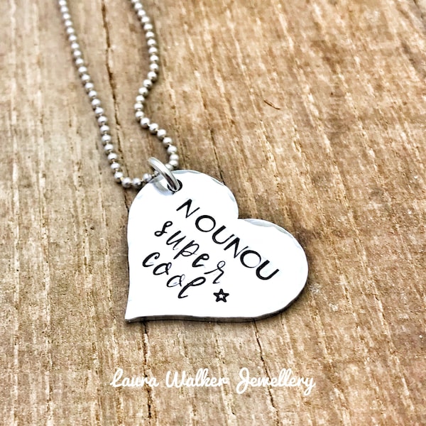 Cadeau Nounou, French Nanny Necklace, Gift French Nanny, Cadeau Nounou, La Meilleure Nounou