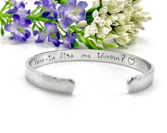 Custom Message Cuff -  Personalised Cuff - Silver Cuff Bracelet