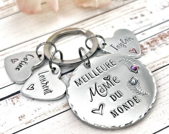 French Mamie Gift, Gift French Nanny, French Grandma Keychain