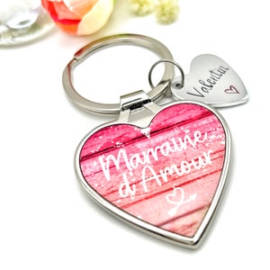 French Marraine Keychain, Marraine Cadeau, Marraine Porte Clé