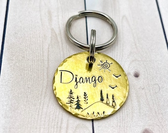 Custom Brass Pet ID Tag - Custom Dog Medal