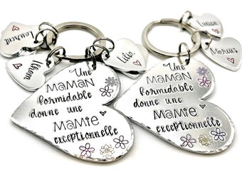 Portachiavi Personalizzato Per Nonna - 'Sei La Mia Supereroina' - Regalo Per Festa Della Mamma O Natale