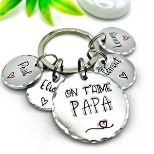 Cadeau Papa Fête des Pères - Porte Clé Papa - Idée Cadeau Anniversaire Papa