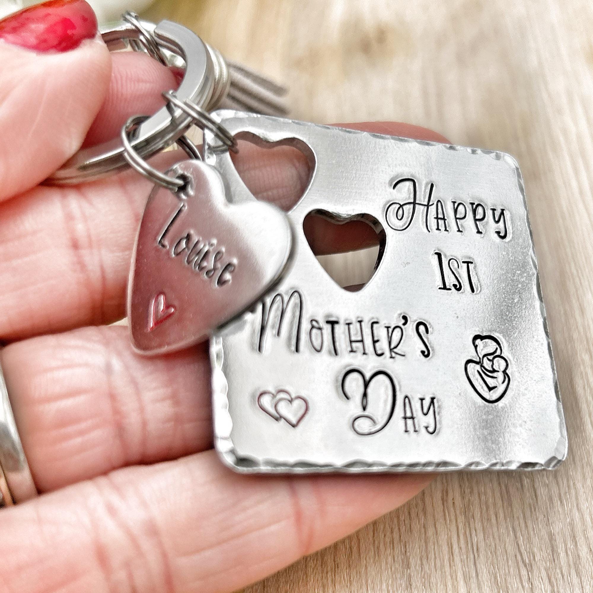 First Mother's Day Keychain, Gift for New Mom, Gift Idea First