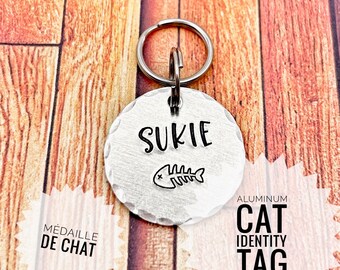 Médaille Personnalisée Chat, Médaillon Personnalisé Chat
