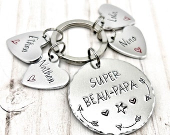 French Step Dad Keyring, Beau Papa Keyring