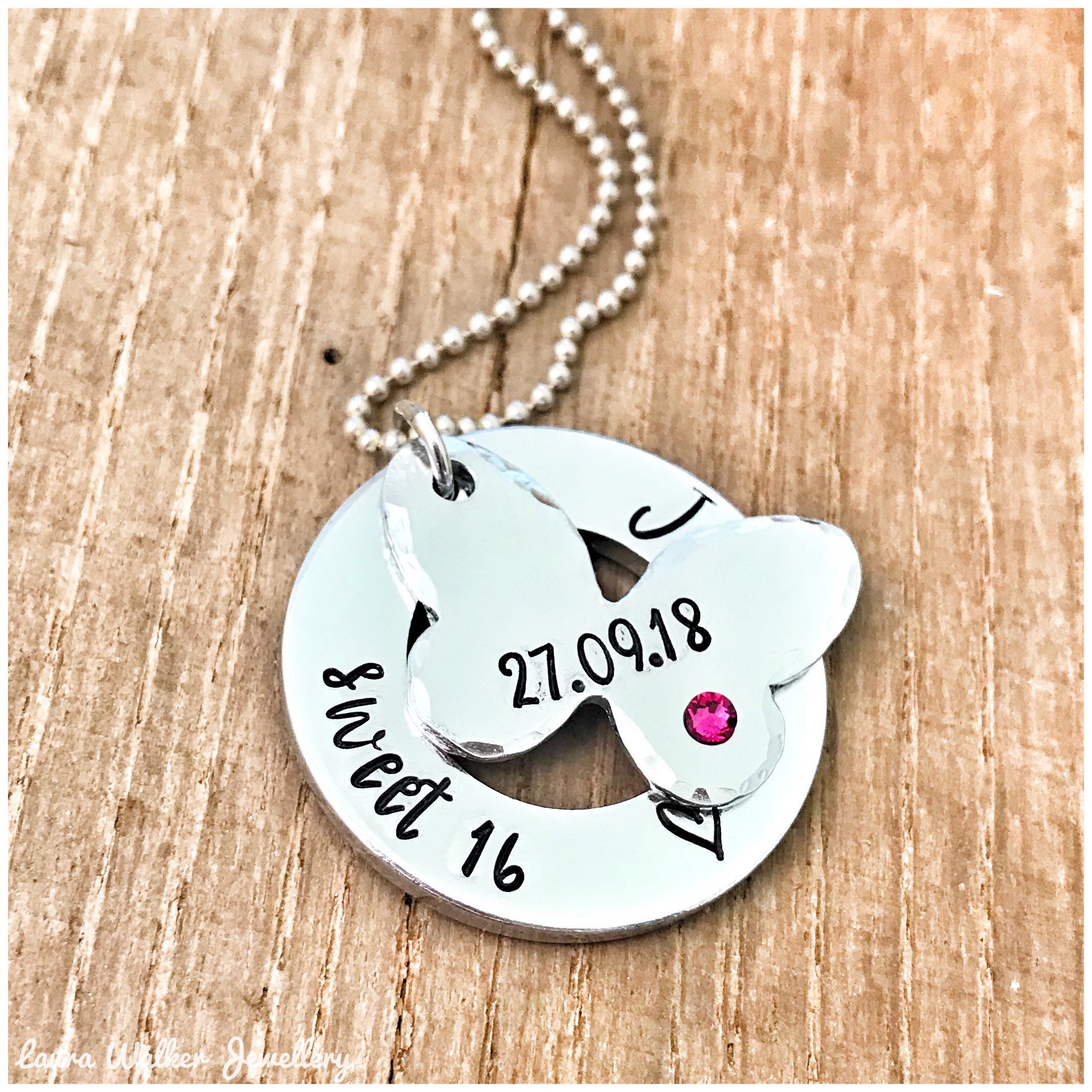 16th Birthday Necklace Sweet 16 Pendant 