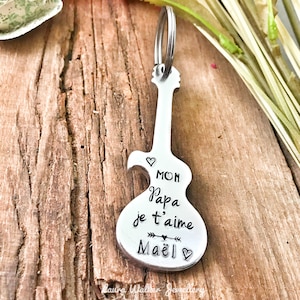 Custom Bottle Opener, Dad Husband Papa Papi, French Father&#39;s Day Keychain