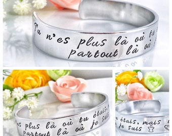 Victor Hugo Bracelet, Bereavement Keyring French, French Love Message