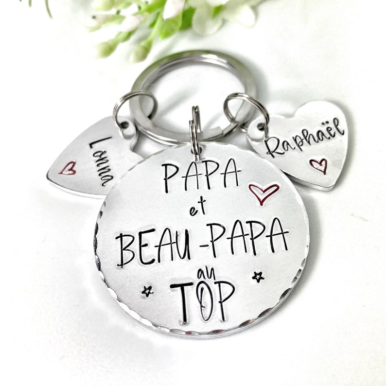 French Step Dad Keyring, Beau Papa Keyring image 5