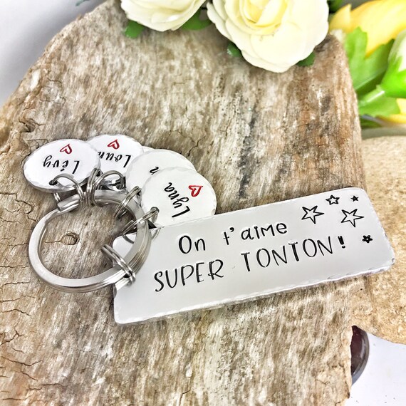 French Uncle Keychain Gift French Uncle French Tonton Cadeau Etsy