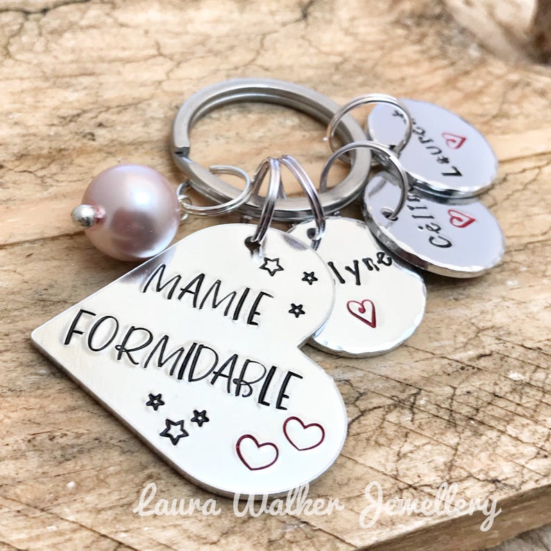 Porte Clé Mamie Cadeau Personnalisé pour Mamie Cadeau Fête des Grand-Mères image 5