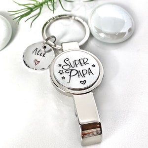 Cadeau Super Papa,  Décapsuleur Personnalisé, Cadeau Papa Noël, Idée Fête des Pères