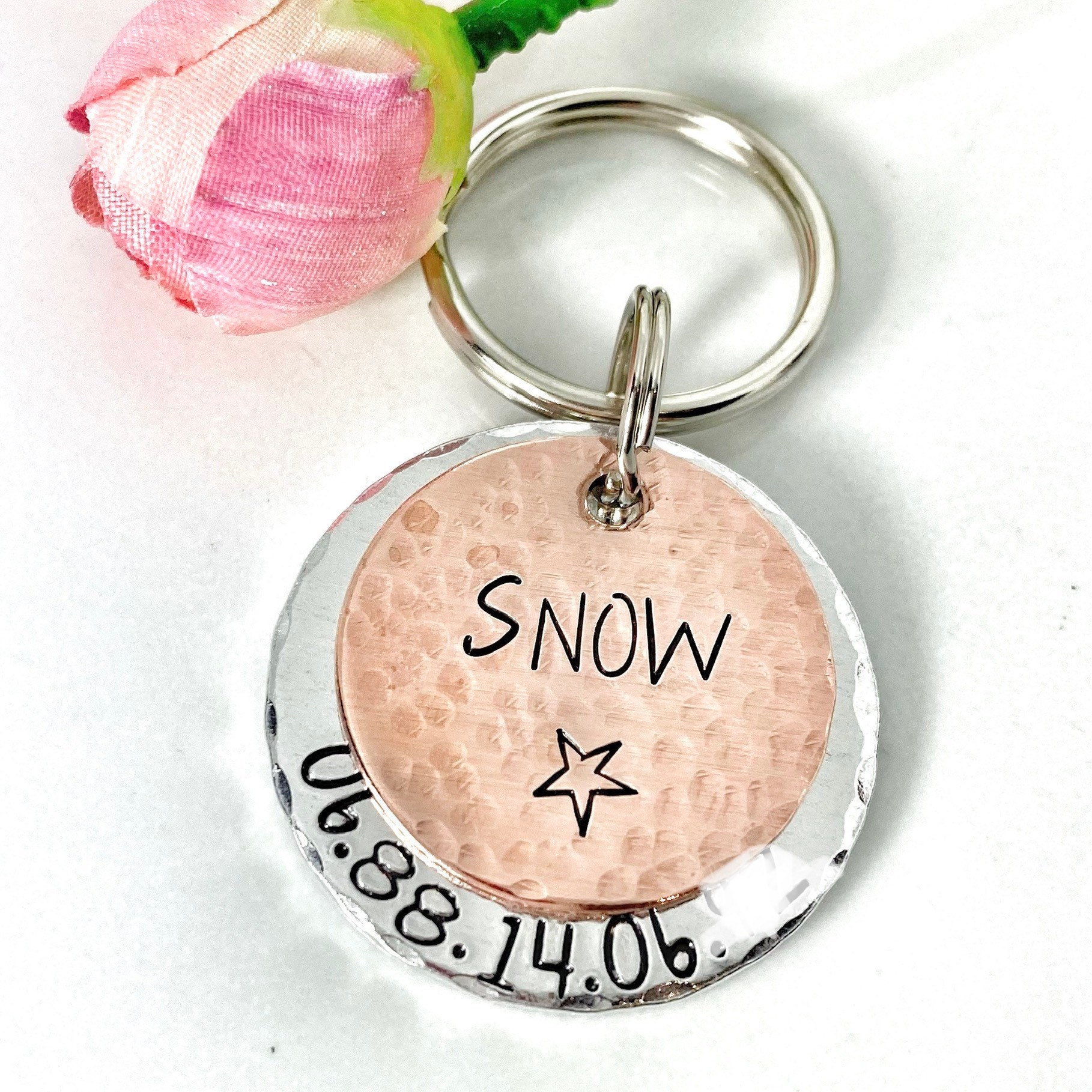 Médaillon d'identité Chien, Médaillon Personnalisé, Médaille Chien Laiton, Gravure Identité Chien