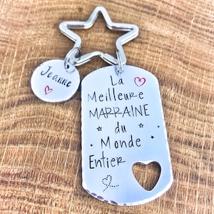 Marraine Cadeau, Meilleure Marraine, Keychain Marraine, Marraine Porte Clé