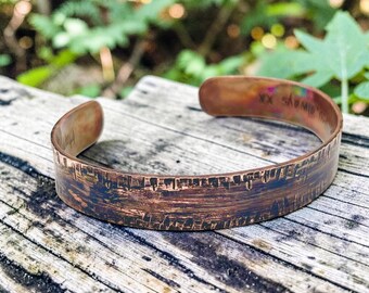 Mens Copper Cuff, Copper Jewellery for Men, Gift Father's Day, Godfather Request
