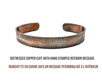 Mens Copper Cuff, Copper Jewellery for Men, Gift Father's Day, Godfather Request