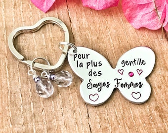 Porte Clé Cadeau Sage Femme, Merci Sage Femme, Idée Sage Femme