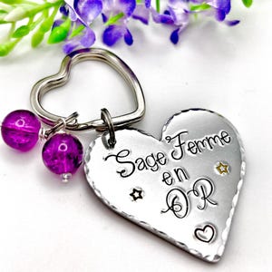 Porte-clés "SAGE FEMME" - Modèle LB404 - Idéal Cadeau Professionnel - Neuf Avec étiquettes