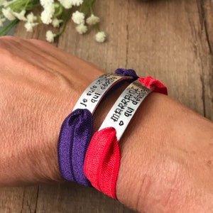 Custom Stamped Bracelet, Marraine Bracelet, Cadeau Marraine, Marraine qui Déchire