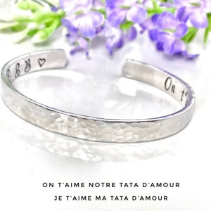 Cadeau Tata, French Aunty Bracelet, Gift French Aunty, La Meilleure Tata