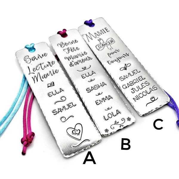 Personalized Bookmark, Stamped Book Mark, Gift for Mom Dad, Reading Gift, Engraved Bookmark