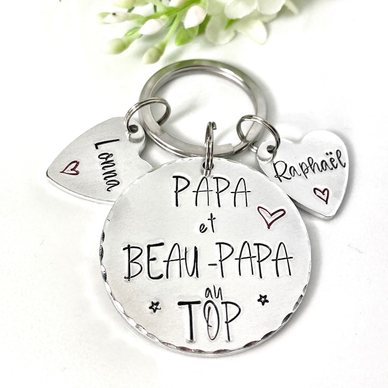 French Step Dad Keyring, Beau Papa Keyring image 3