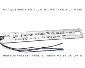 Marque Page Mari , Marque Page Saint Valentin, Marque Page Personnalisé, Idée St Valentin, Cadeau Anniversaire Mariage