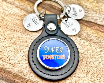 Tonton Cadeau, French Uncle Keychain, Gift French Uncle, French Tonton Cadeau