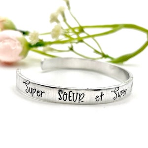 Custom Cuff, Personalised Cuff Bangle, Custom Metal Bangle, Hand Stamped Message Cuff, Godmother Cuff Bracelet
