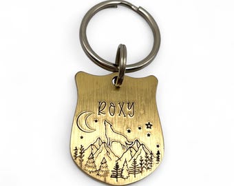 Brass Pet ID Tag - Custom Dog Tags -  Strong Brass Dog Medal