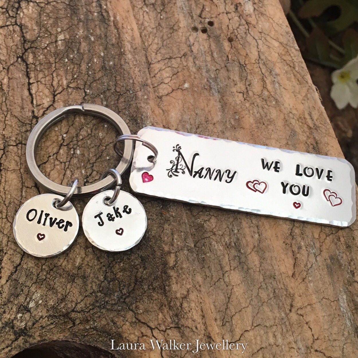 Nanny keyring hotsell personalised
