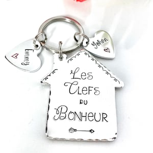 Porte Clé Les Clefs du Bonheur, Porté Clé Nouvelle Maison, Notre chez Nous image 5