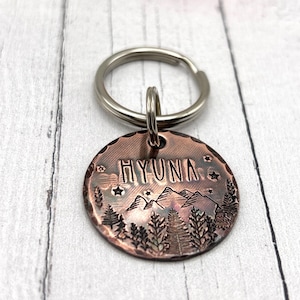 Personalized Copper Pet ID Tag, Pet ID Tags, Rustic Copper Dog Tag, Custom Dog ID Tag