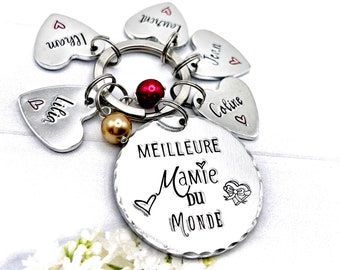 French Mamie Gift, Gift French Nanny, French Grandma Keychain