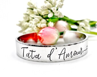 Cadeau Tata, French Aunty Bracelet, Gift French Aunty, Tata en Or
