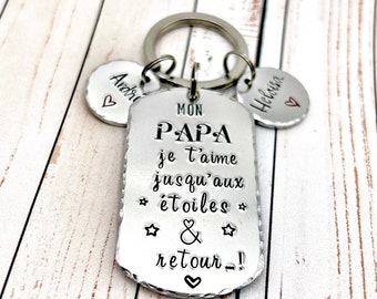 Porte Clé Papa, Cadeau pour Papa, Cadeau Fête des Pères