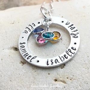 Arandela con nombre personalizada, collar con nombre personalizado para niños, collar con nombre personalizado, collar con nombre para nietos