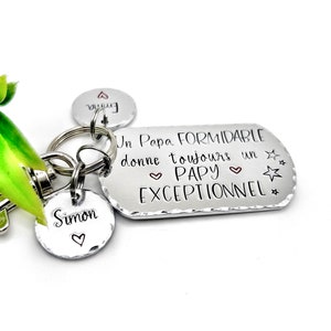 Idée Cadeau Fête des Grands-Pères, Porte Clef Grand-Père, Cadeau Personnalisé Fête des Papys