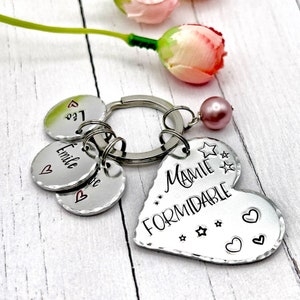 French Grandma Gift -  French Mamie Keyring - Gift for Mamie