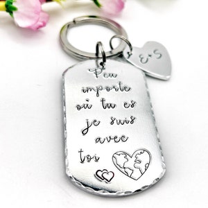Llavero de mejor amigo, llavero personalizado, regalo de mejor amigo, idea de Navidad de amigo