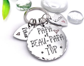 French Step Dad Keyring, Beau Papa Keyring