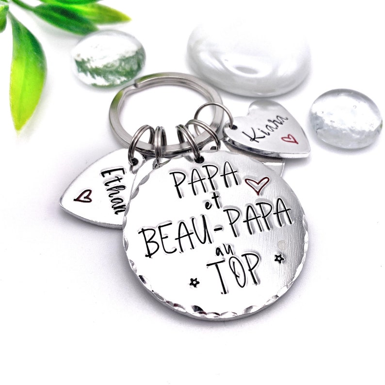 French Step Dad Keyring, Beau Papa Keyring image 1