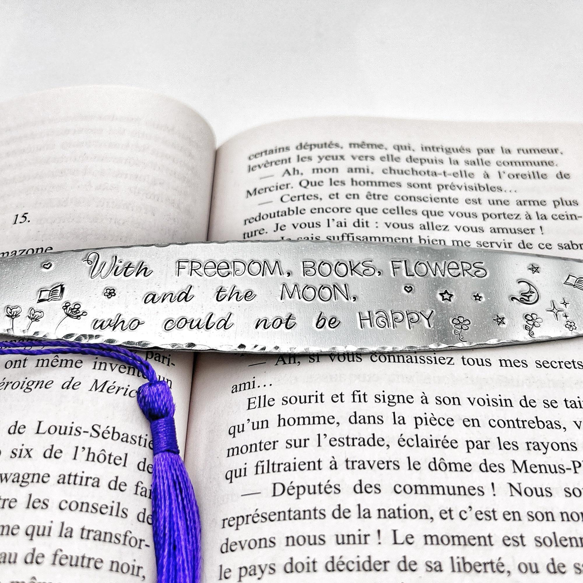 Personalized Bookmark, Stamped Book Mark, Gift for Mom Dad, Reading Gift -  Etsy, image size:2000x2000