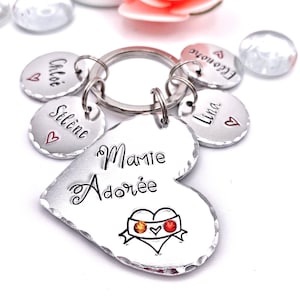 French Mamie Keychain, Mamie Cadeau, Mamie Porte Clé