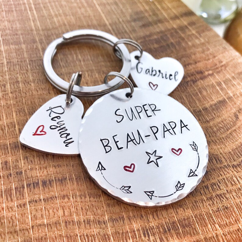 Beau Papa Keyring French Step Dad Keyring