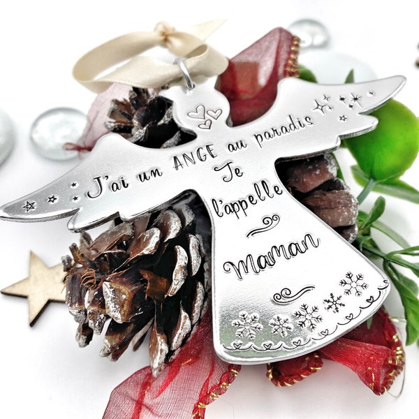 Boule de Noël Ange, Souvenir Commémoratif Noël, Décoration Sapin de Noël,  Souvenir de Mémoire Noël, Décoration Ange au Paradis