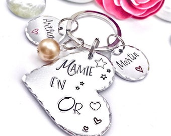 French Nanny Keychain, Gift for a French Nanny