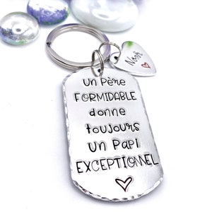 Papa Keychain, Dad Husband Papa Papi, Father&#39;s Day