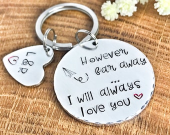 Long Distance Relationship Keychain Etsy France